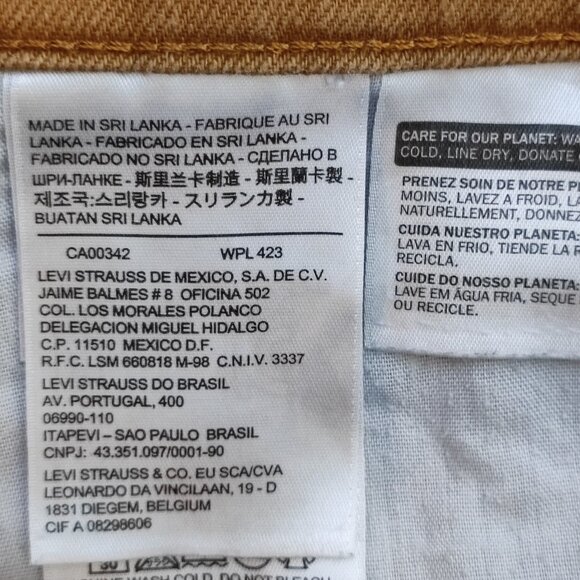 Levi's jeans woman's size 12/W31 desert brown colour High-rise Skinny - Picture 9 of 14